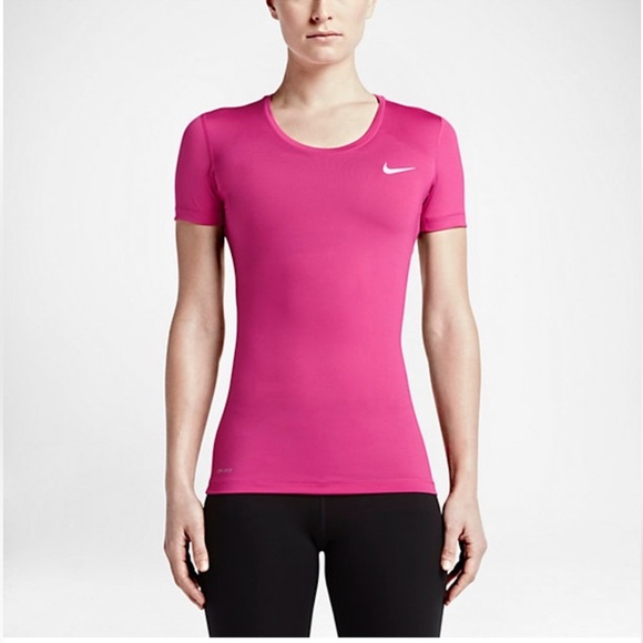 Nike Dri-Fit Fitted Short Sleeve Tee - Picture 1 of 9